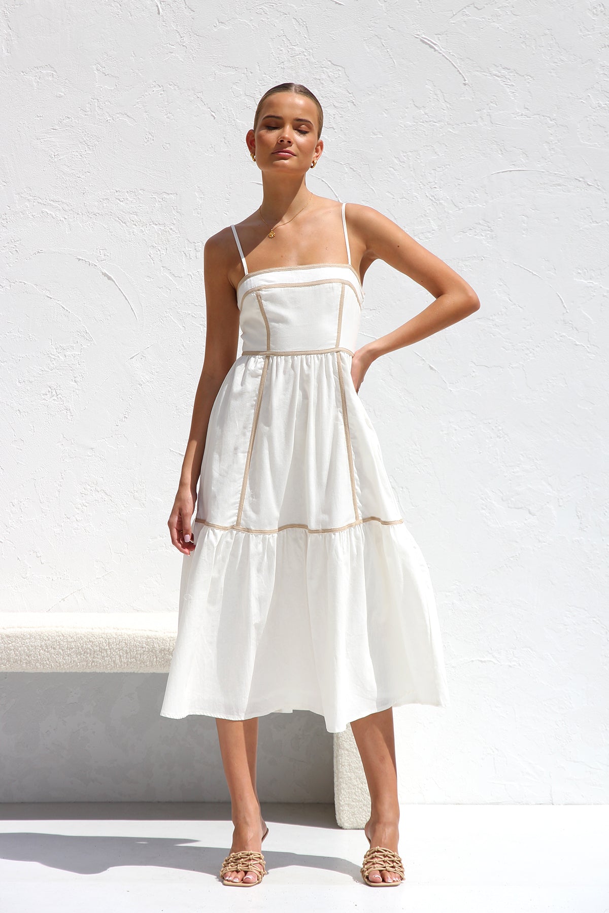 Quincy Dress WHITE-ROVOLE