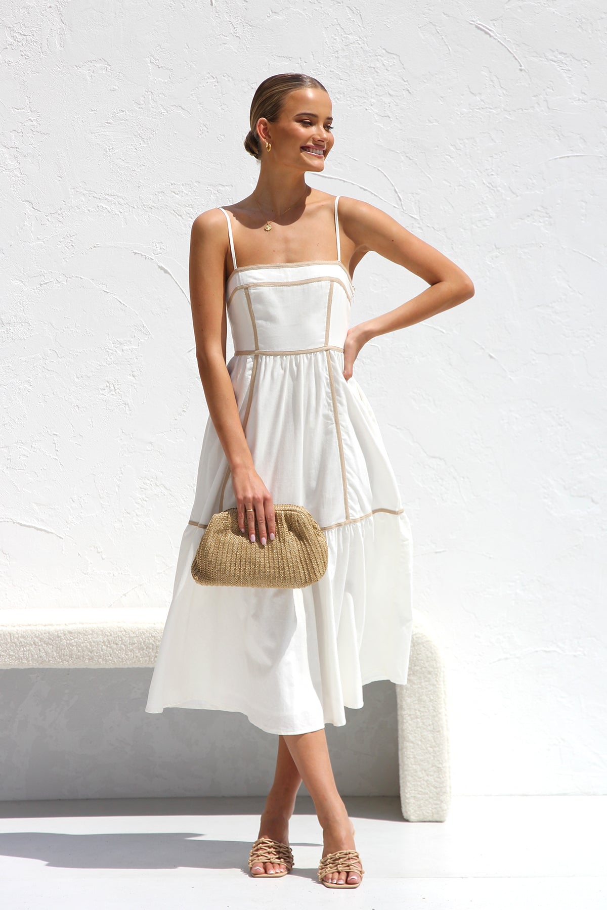 Quincy Dress WHITE-ROVOLE