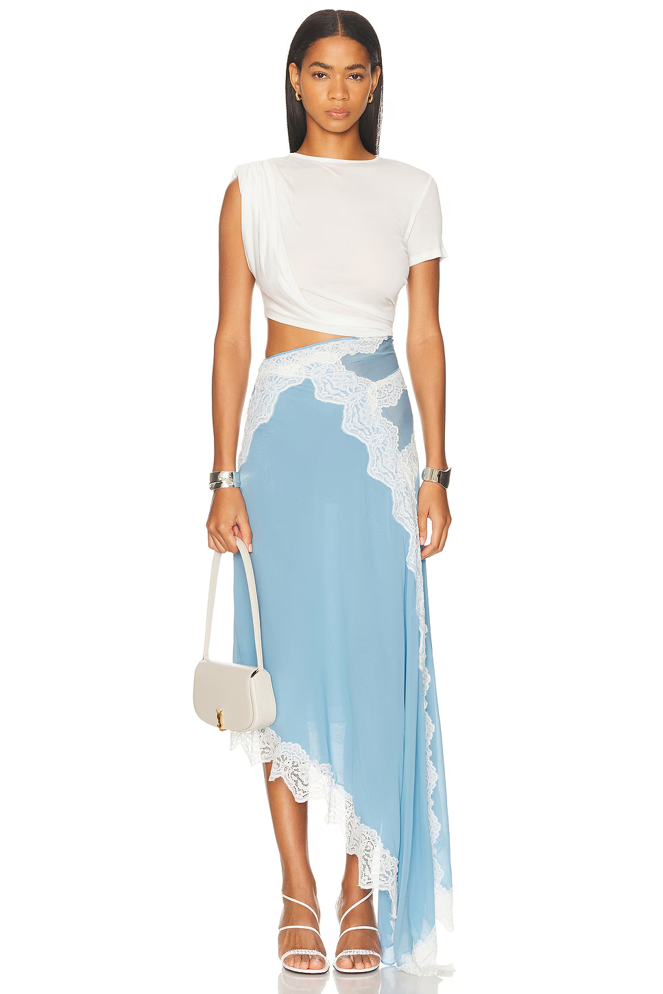 Boho Chic Lace Detail Wrap Skirt