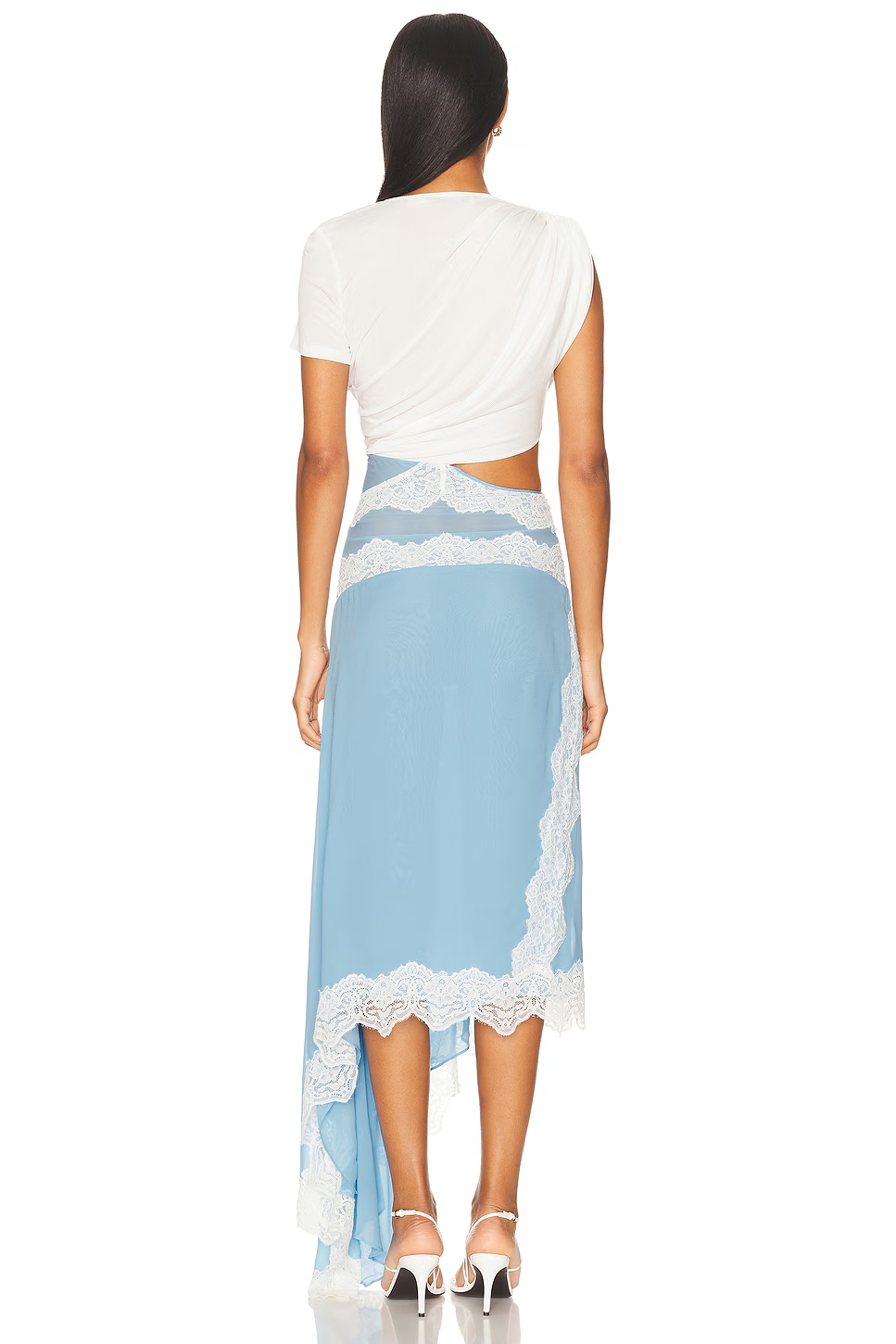 Boho Chic Lace Detail Wrap Skirt