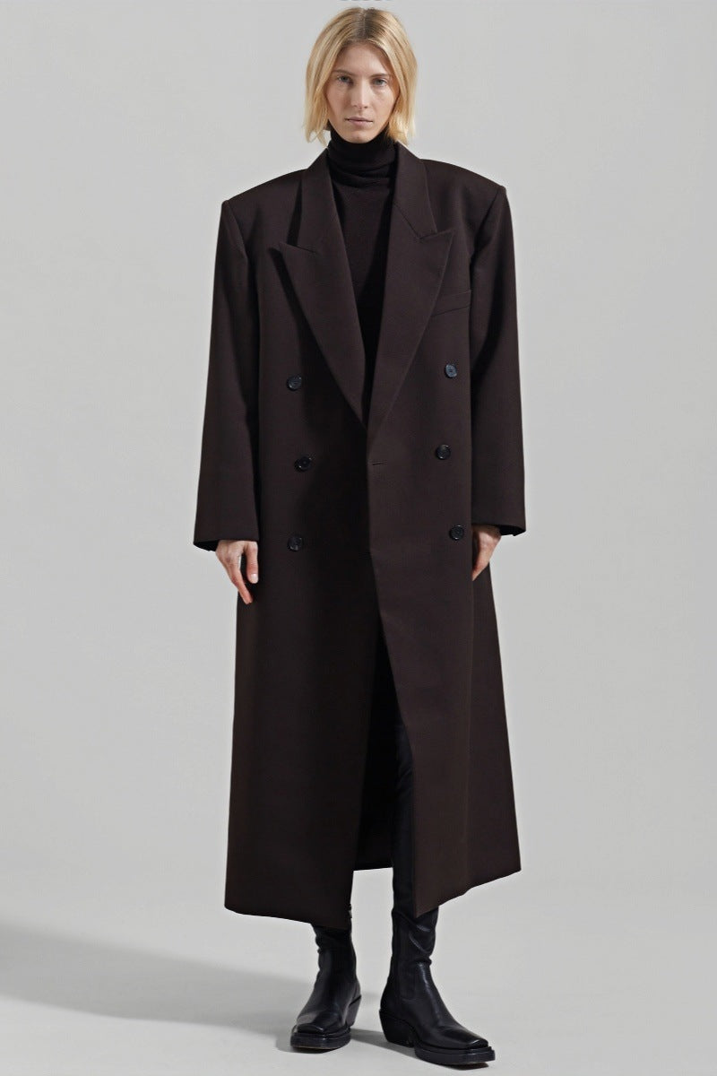 Solid Long Coat-Massicos