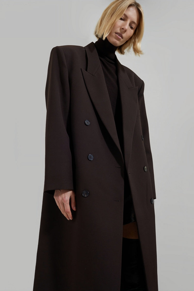 Solid Long Coat-Massicos