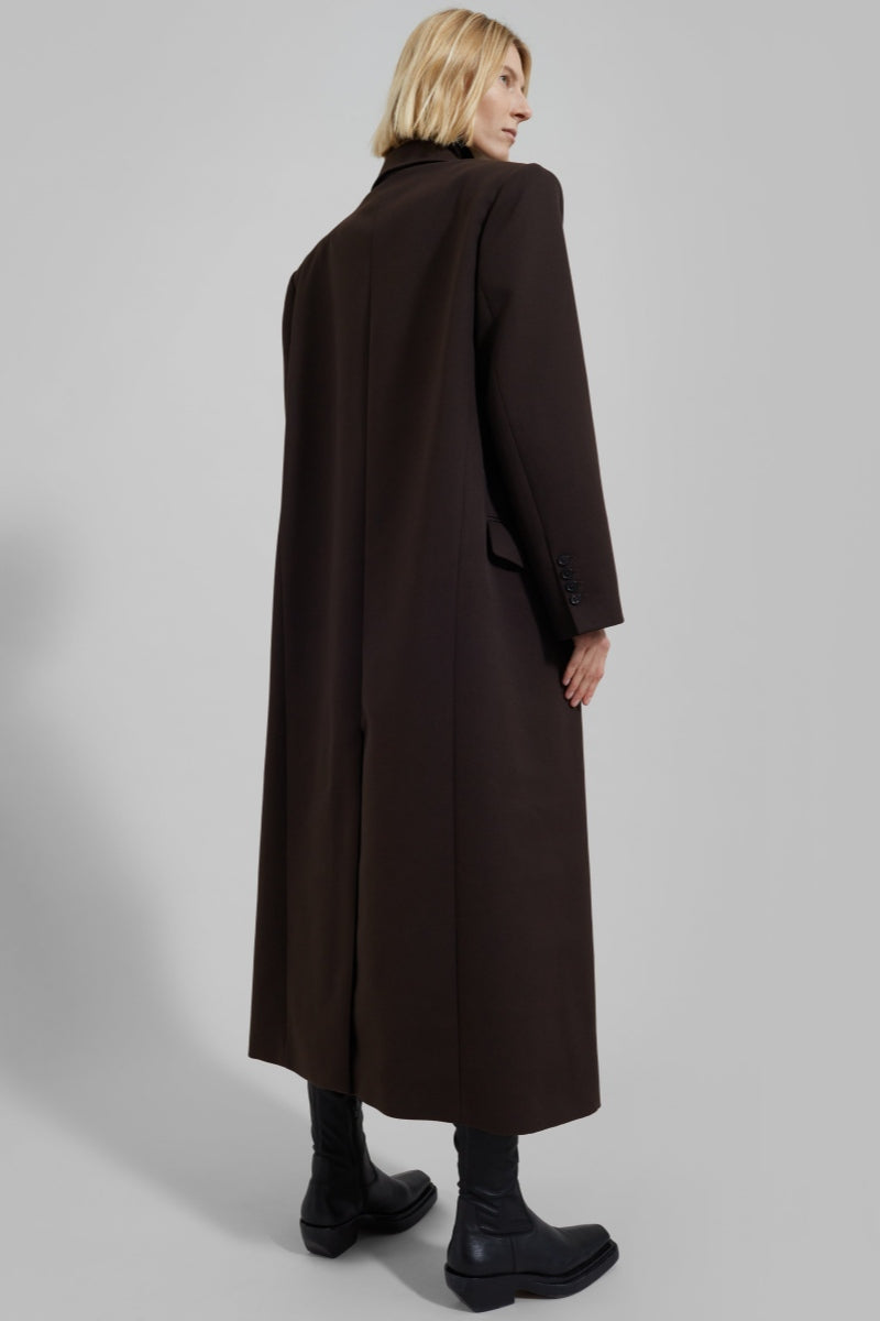Solid Long Coat-Massicos