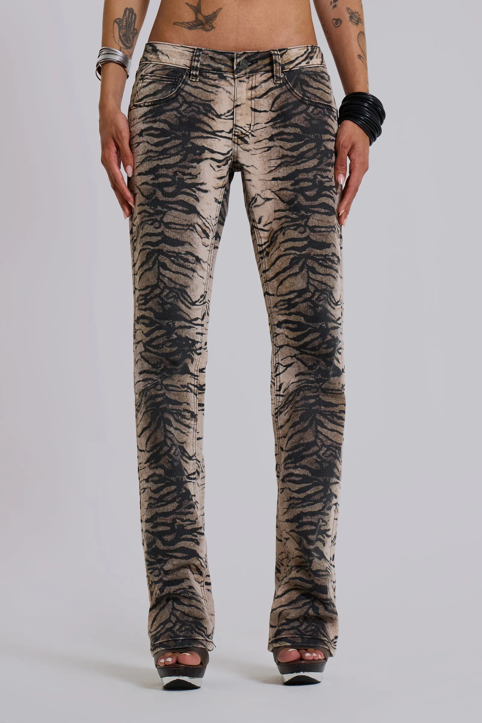 Leona Bootcut Cooper Jeans in Tiger
