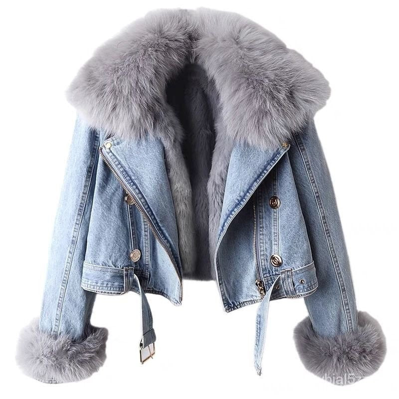 Light blue denim jacket-Massicos