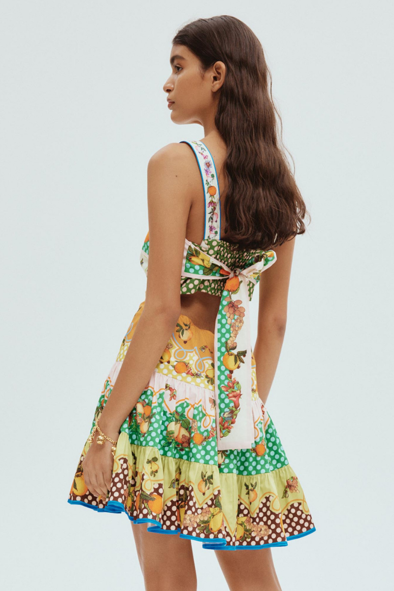 Marceline Cutout Bow Mini Dress-ROVOLE