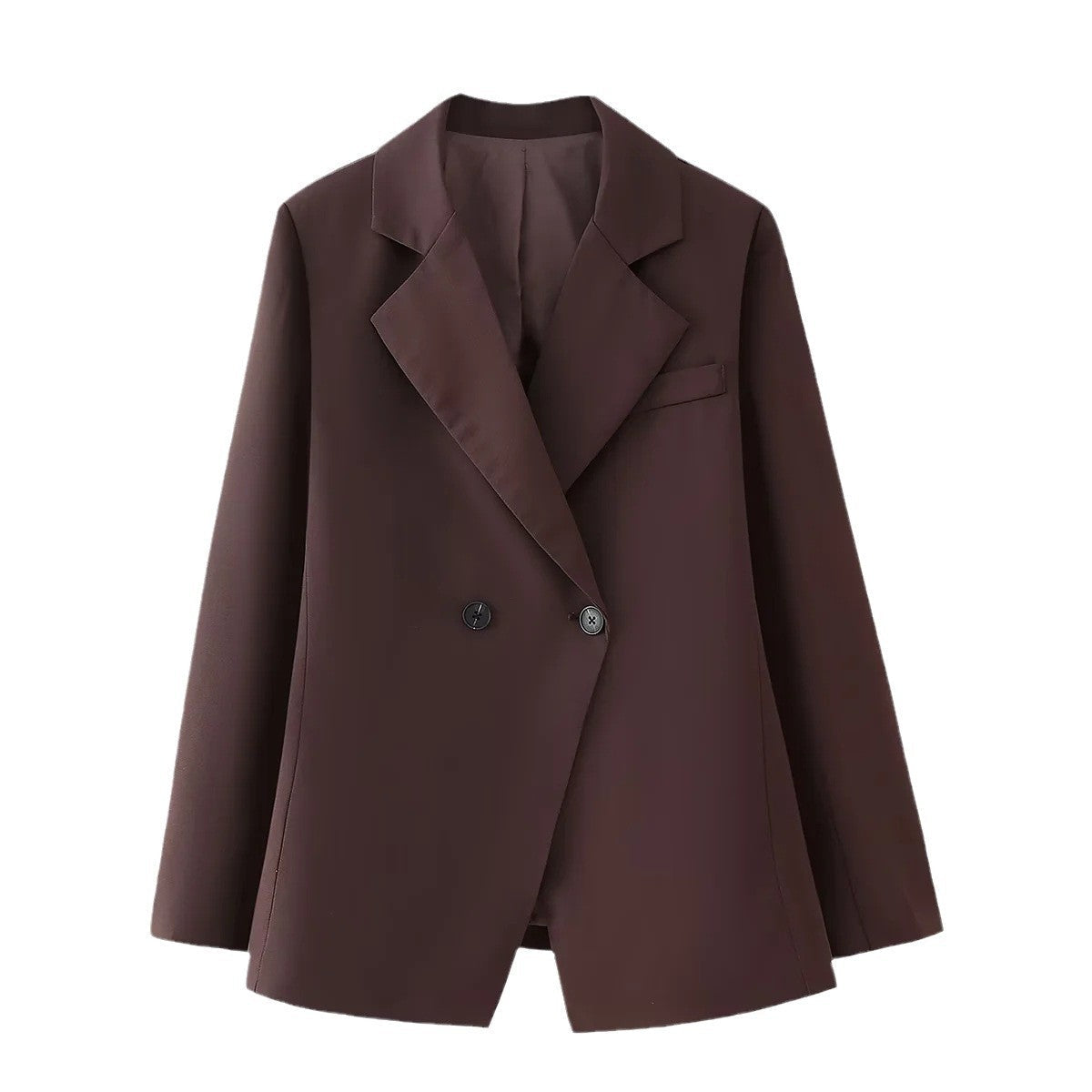 High Waisted Slim Fit Blazer-ROVOLE