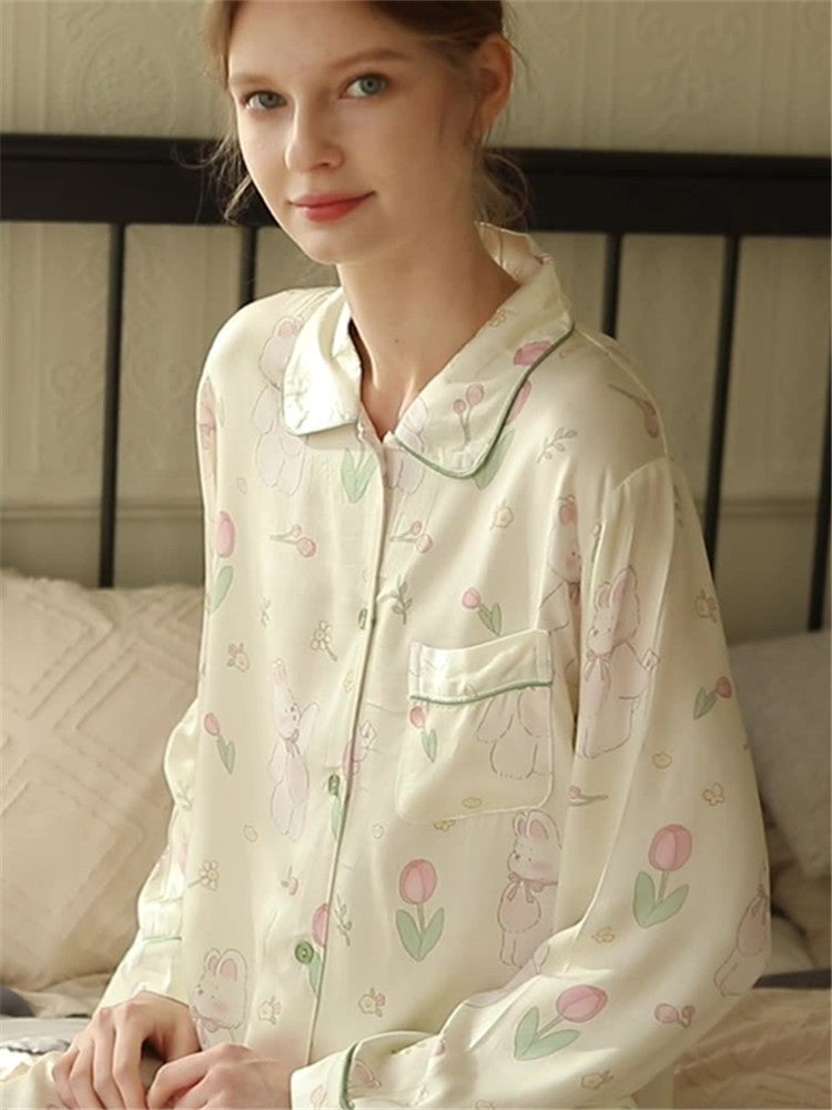 Double Layer Bamboo Fiber Sleepwear-Massicos