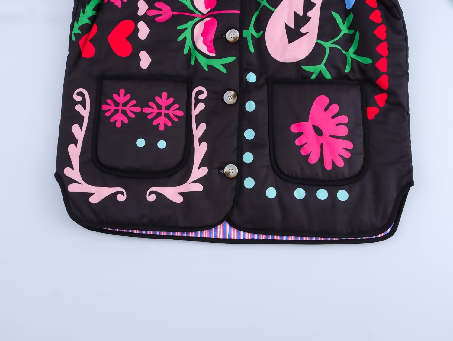 Cute Graffiti Style Print Thin Jacket-Massicos