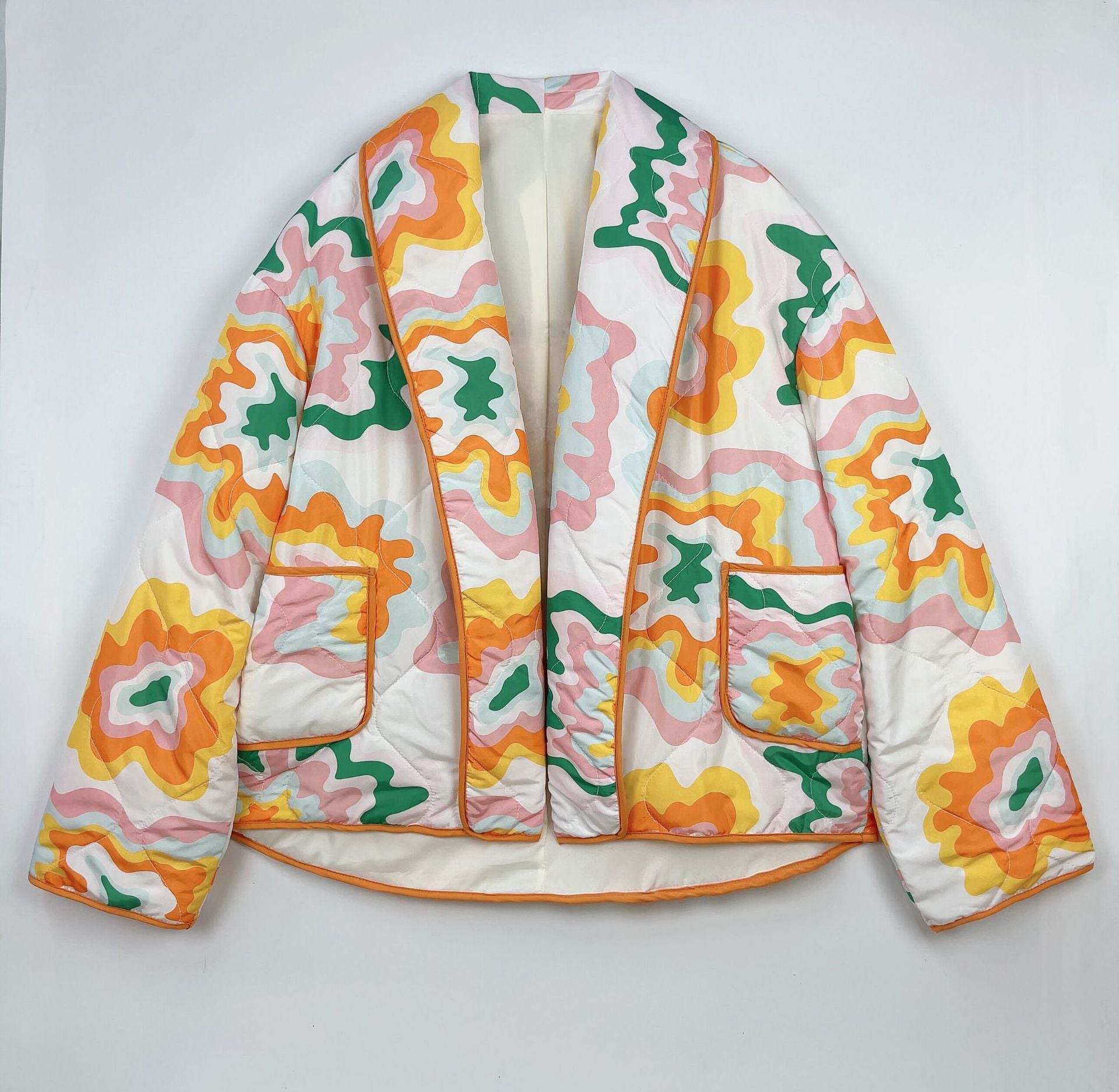 Elma Printed Quilted Jacket-Massicos