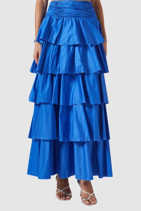 Ondine Tiered Ruffle Skirt Set-ROVOLE