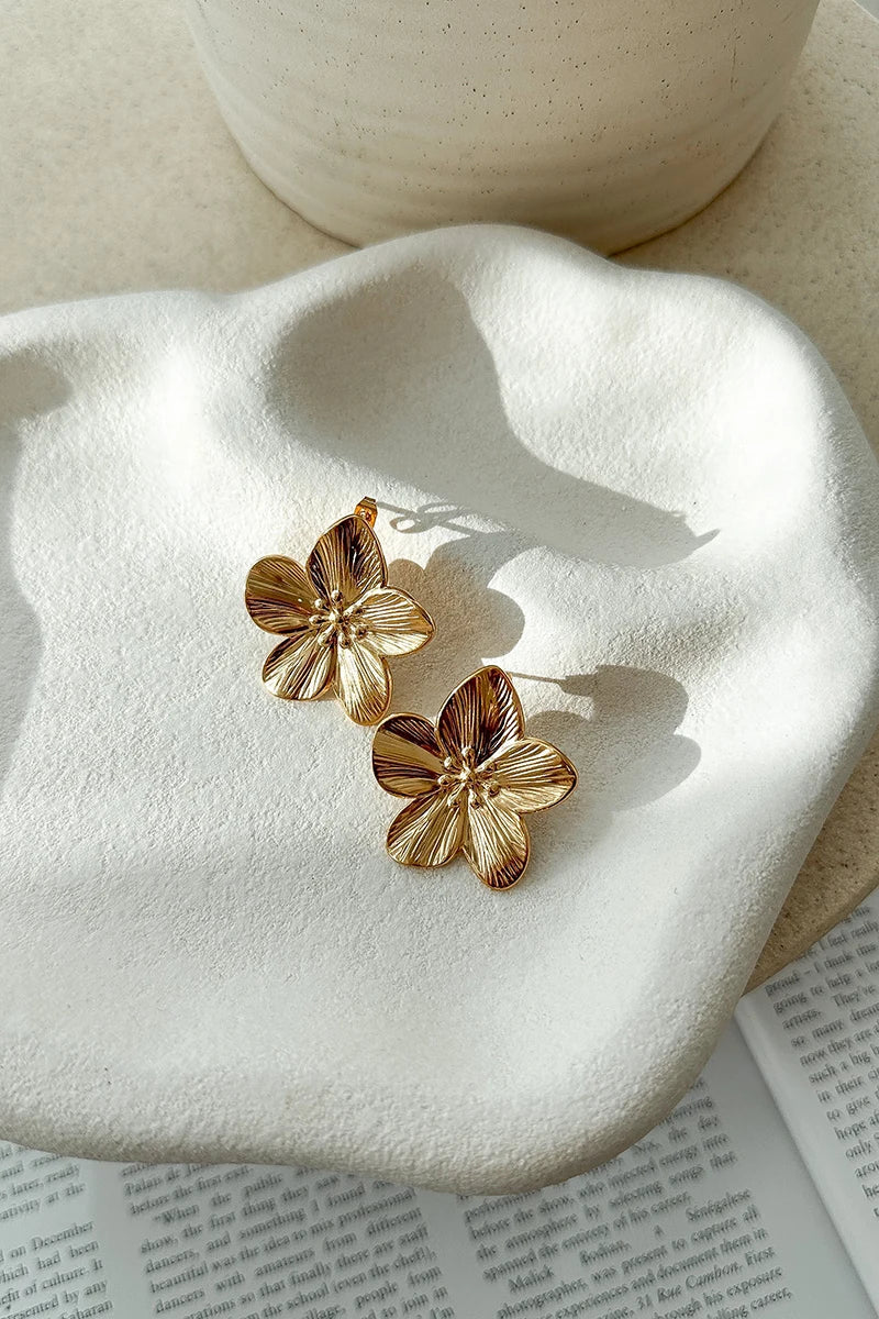 Breeze Earrings - Gold-ROVOLE