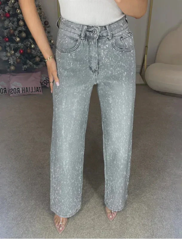 Party Glitter Diamond Jeans-Massicos