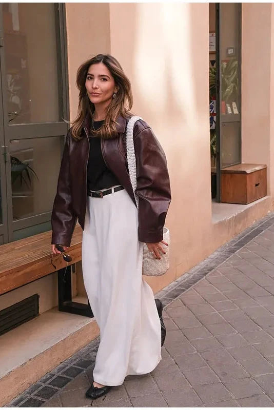 Vintage Leather Jacket-Massicos