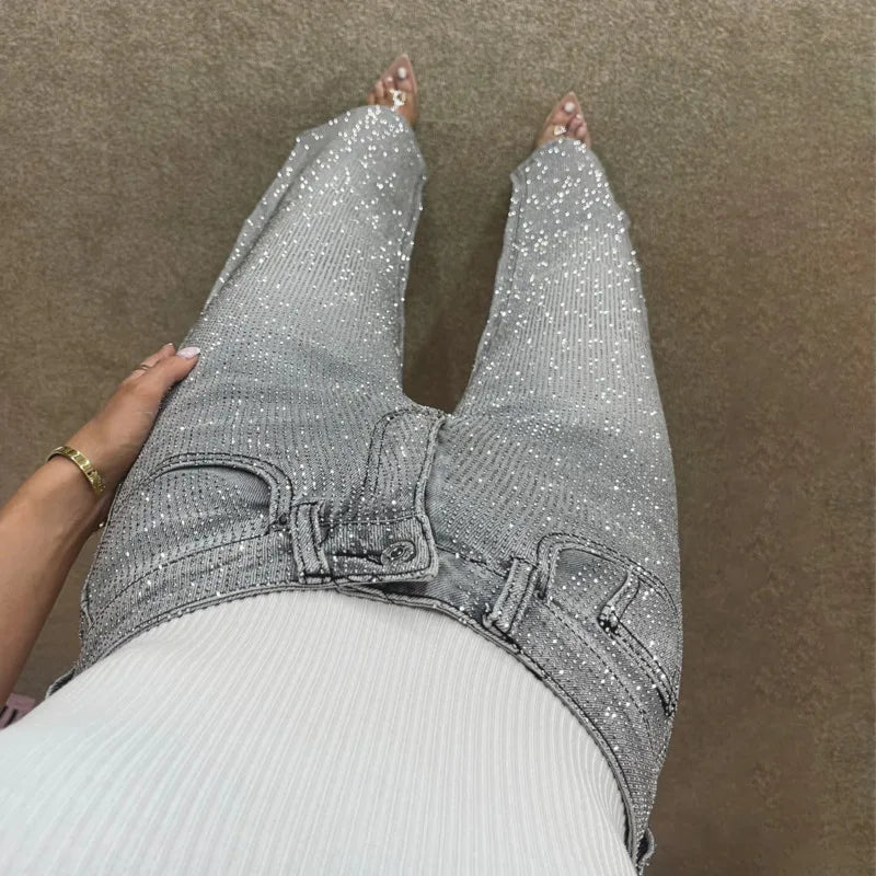 Party Glitter Diamond Jeans-Massicos
