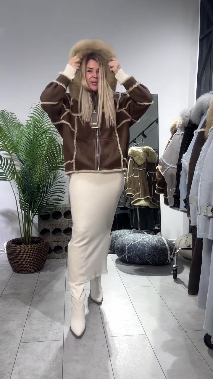 Trafni designer fur coat-Massicos