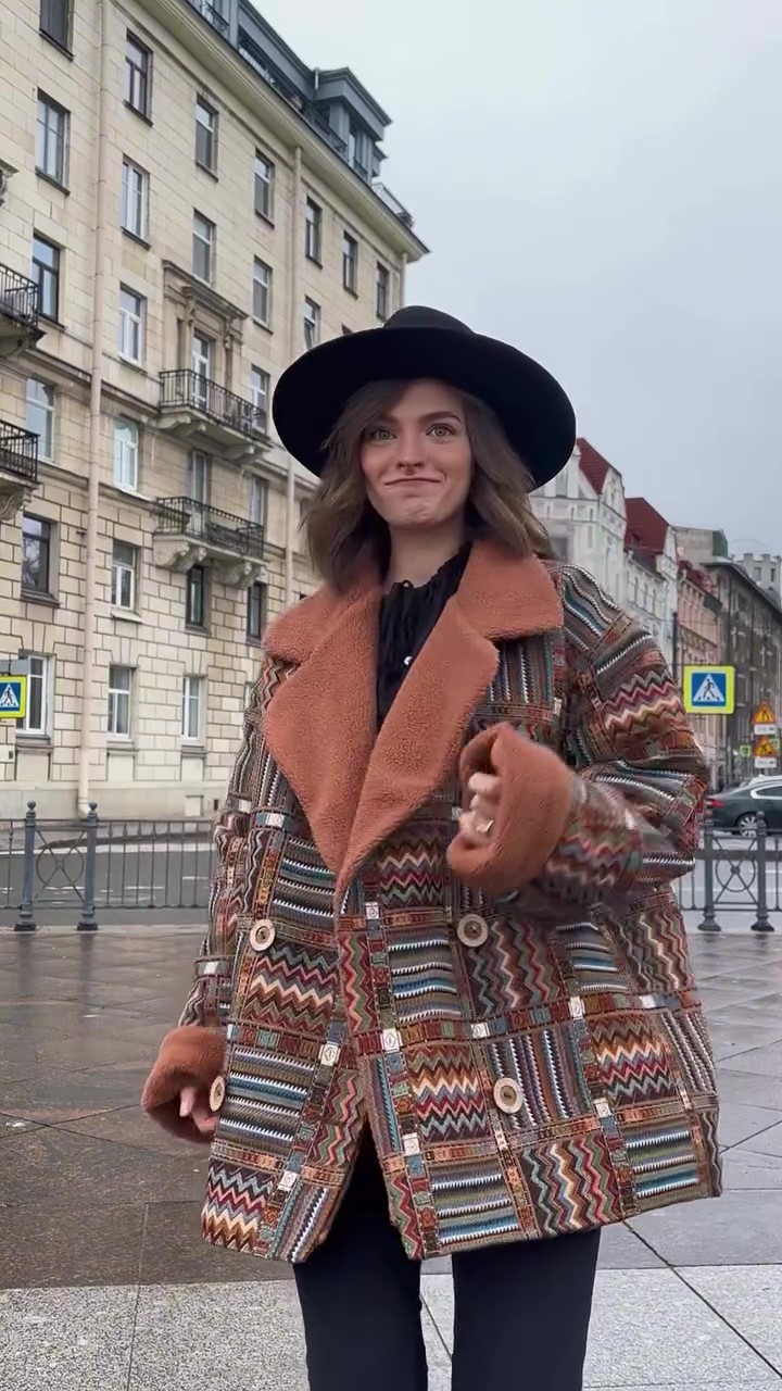 Designer bohemian fur jacket-Massicos
