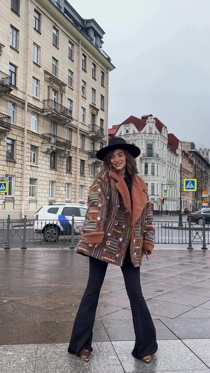 Designer bohemian fur jacket-Massicos