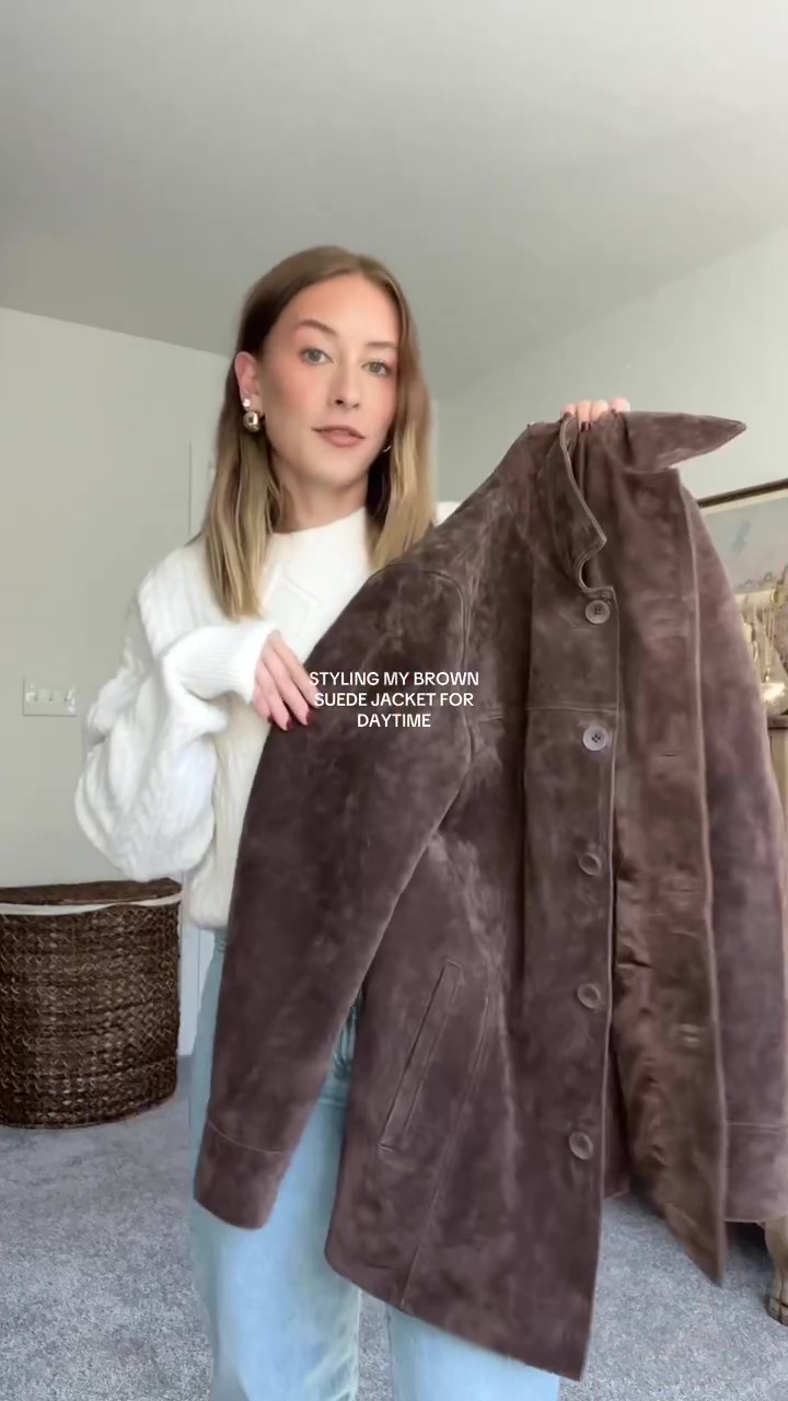 Trafni brown deerskin jacket-Massicos