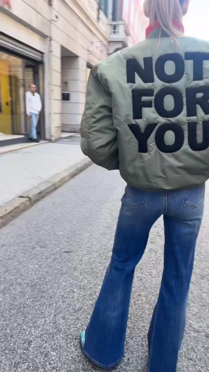 Designer embroidered cropped bomber jacket-Massicos