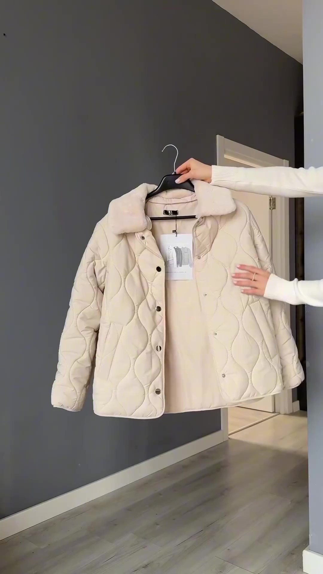 Designer embroidered cotton coat