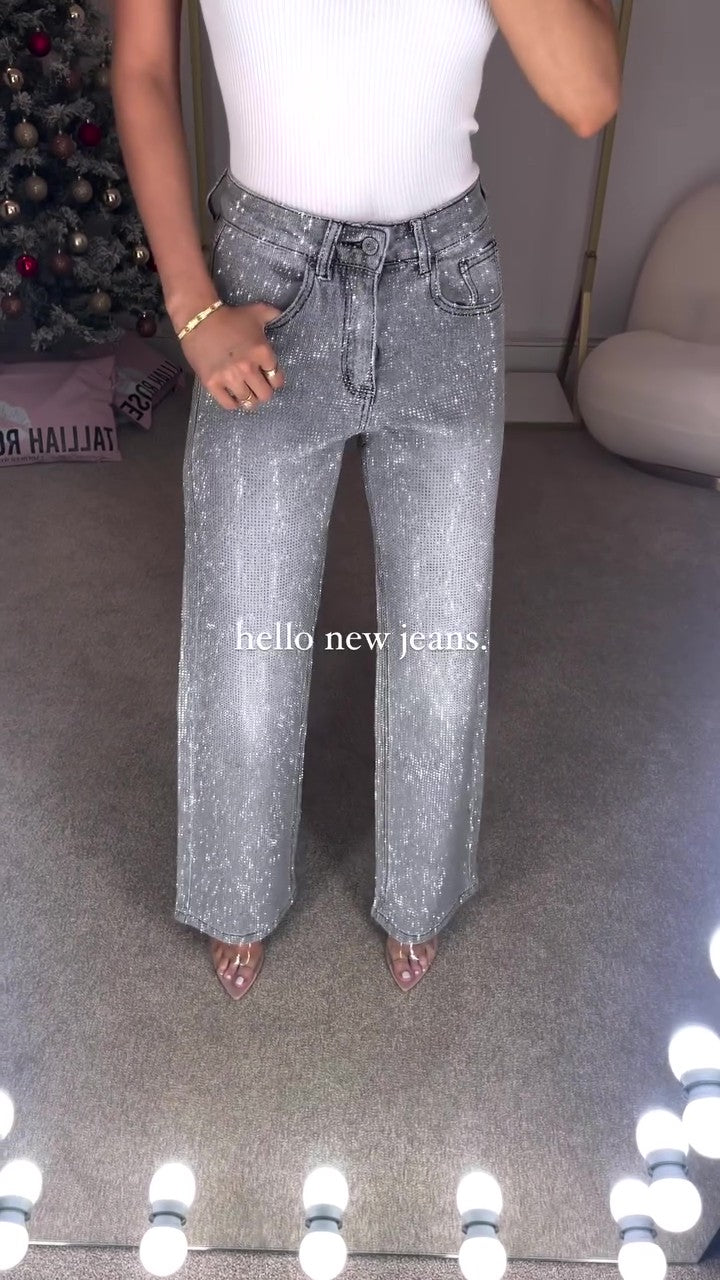 Party Glitter Diamond Jeans-Massicos