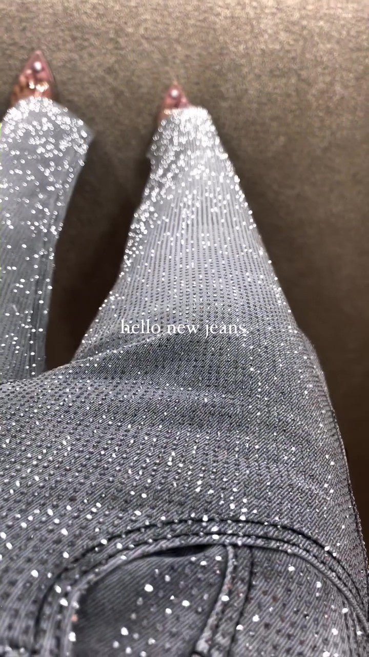 Party Glitter Diamond Jeans-Massicos
