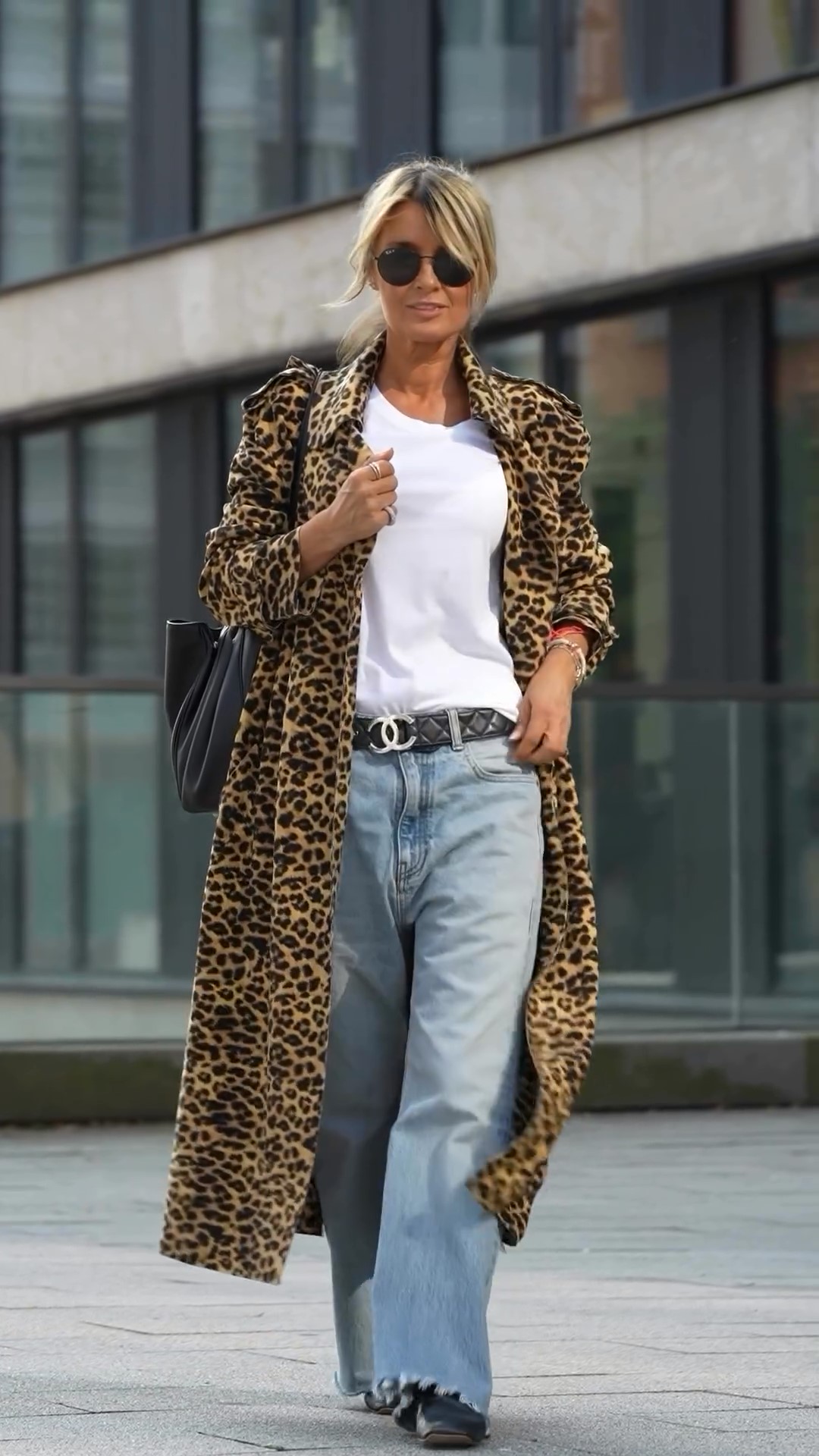 Fashion leopard-print velvet coat-ROVOLE