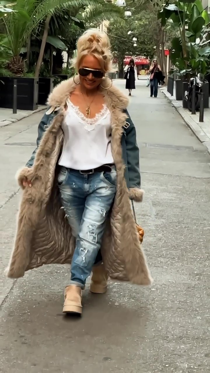 Long casual plush jacket-Massicos