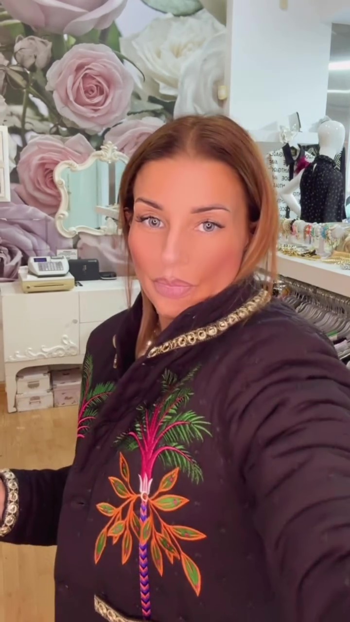Christmas Embroidered cropped jacket-Massicos