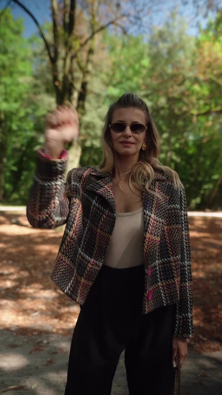 Trafni designer plaid coat-Massicos
