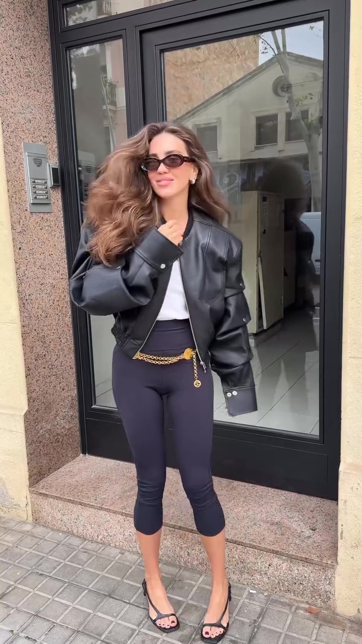 Designer irregular leather jacket-Massicos