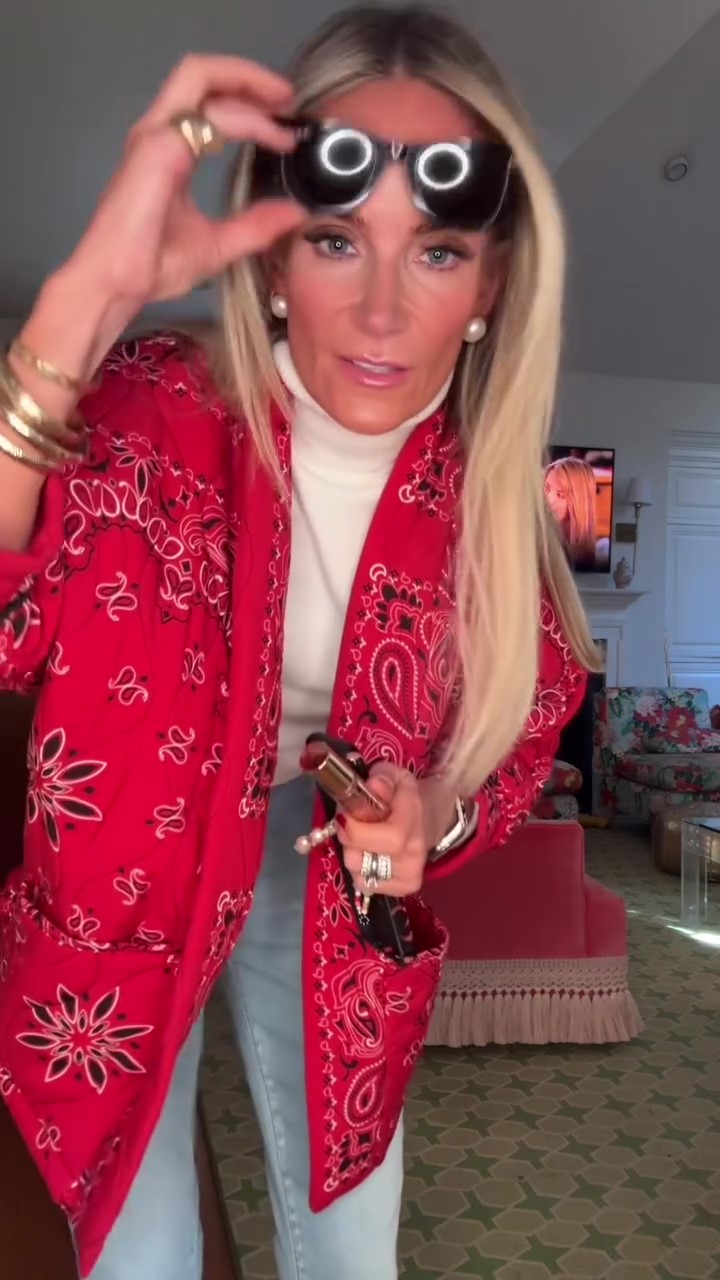 Christmas Designer red cashew jacket-Massicos