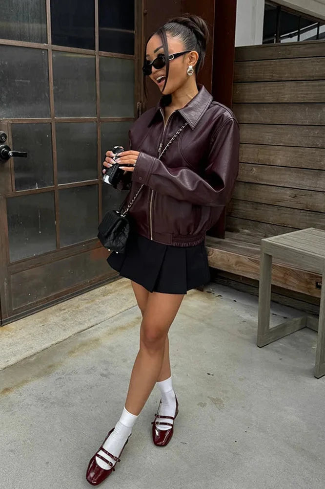 Vintage Leather Jacket-Massicos
