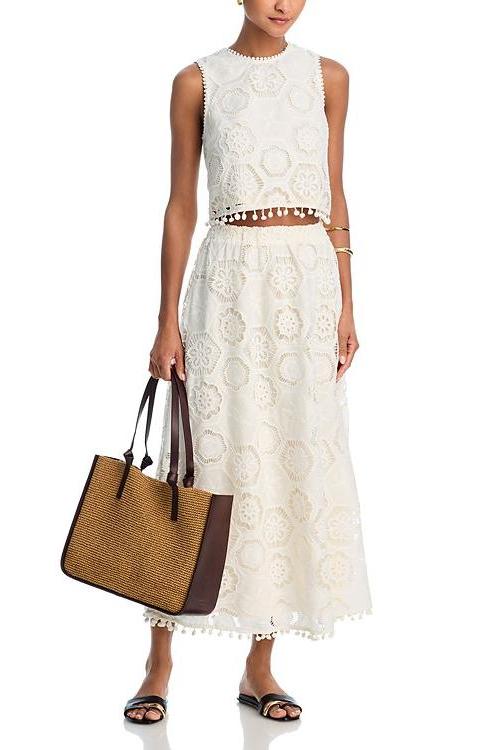Square Crochet Tank Top & Maxi Skirt-ROVOLE