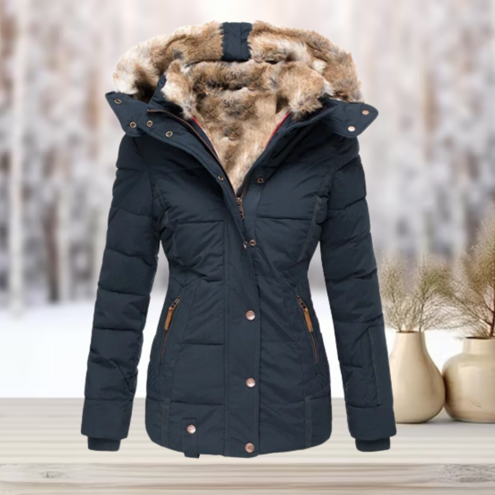 Eulalia - Elegante Winter-Pelzjacke mit Kapuze 2024-Massicos