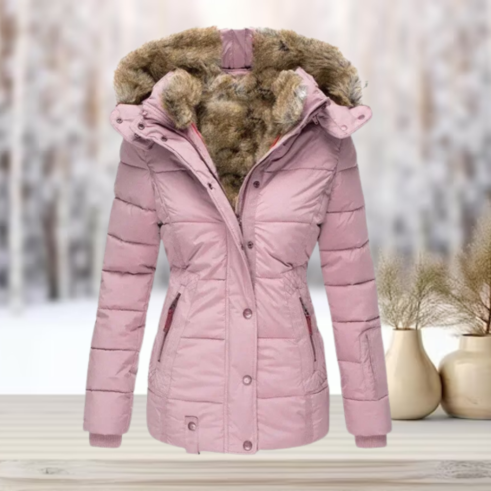 Eulalia - Elegante Winter-Pelzjacke mit Kapuze 2024-Massicos