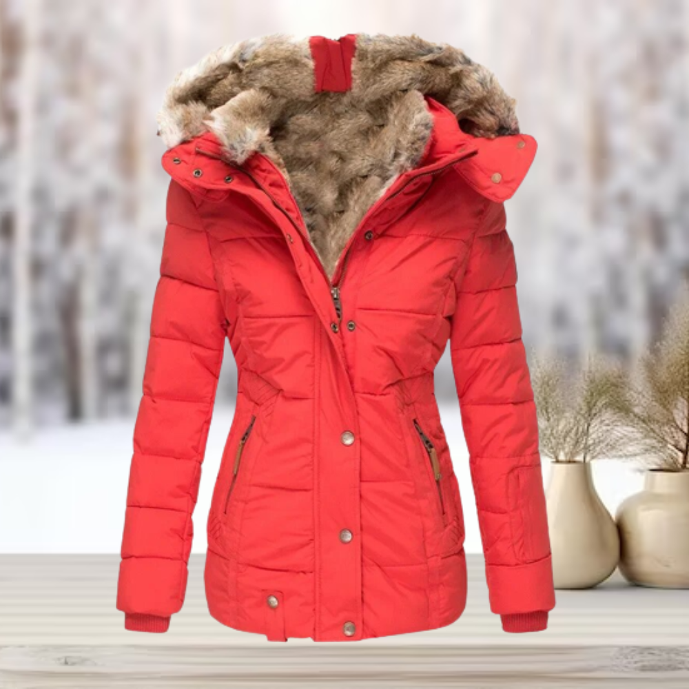 Eulalia - Elegante Winter-Pelzjacke mit Kapuze 2024-Massicos