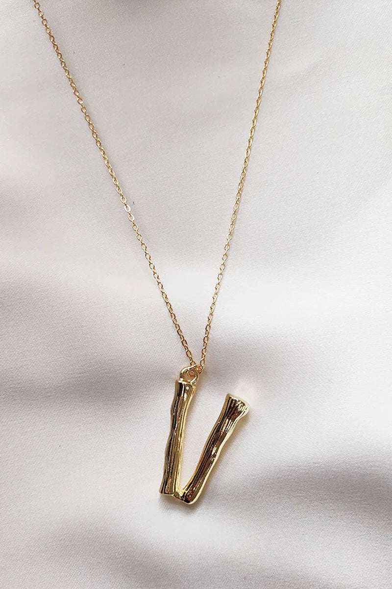 Initial Necklace U-Z-ROVOLE
