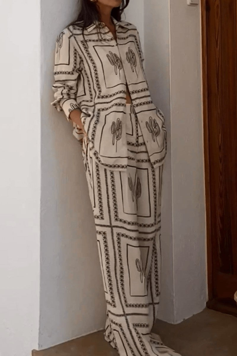 Abstract Geometric Line Printing Two-Pieces Set-ROVOLE