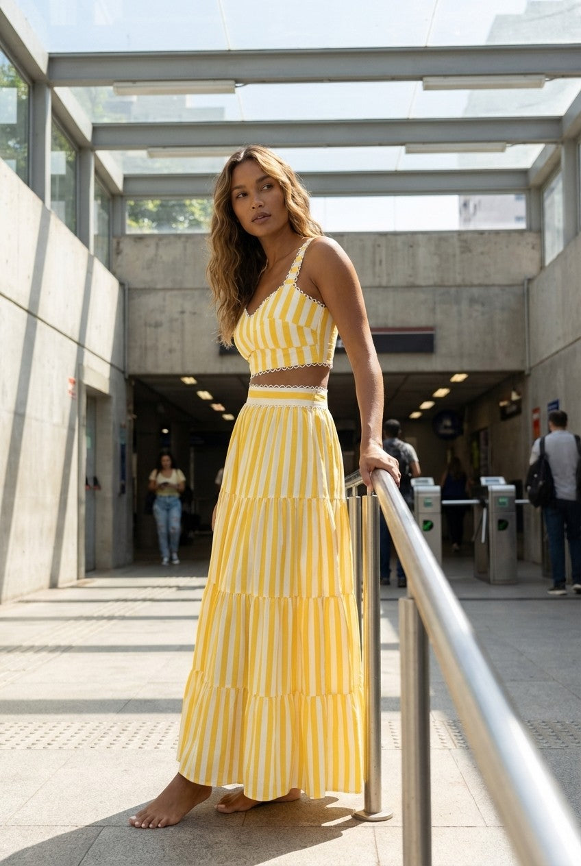 Sunveil Stripe Two-Piece Set