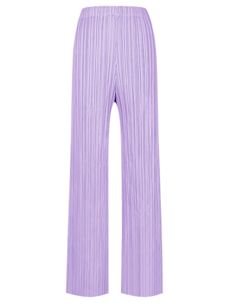 Women's Casual Wide-Leg Pleated Pants-Massicos