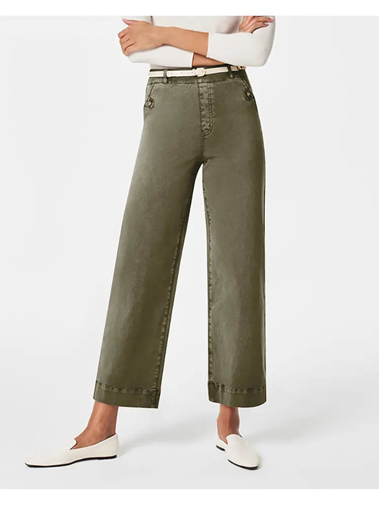 Stretch Wide-Leg Denim-Massicos
