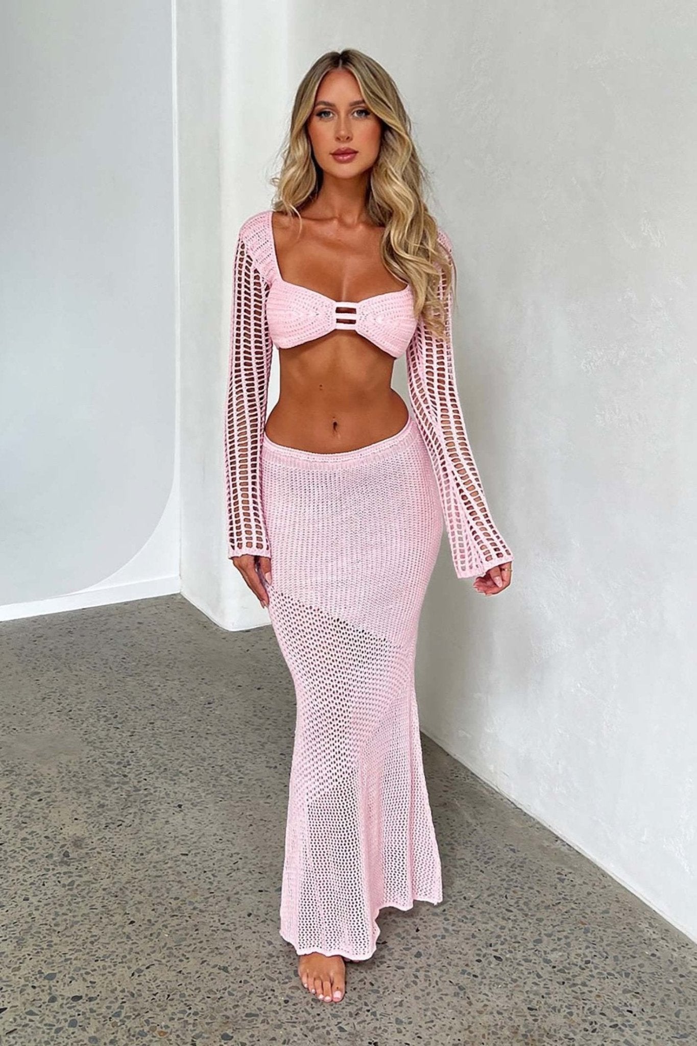 Brook Cropped Knit Set-ROVOLE