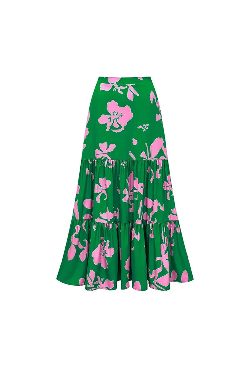 Floral Print Resort Swimsuit Set-ROVOLE
