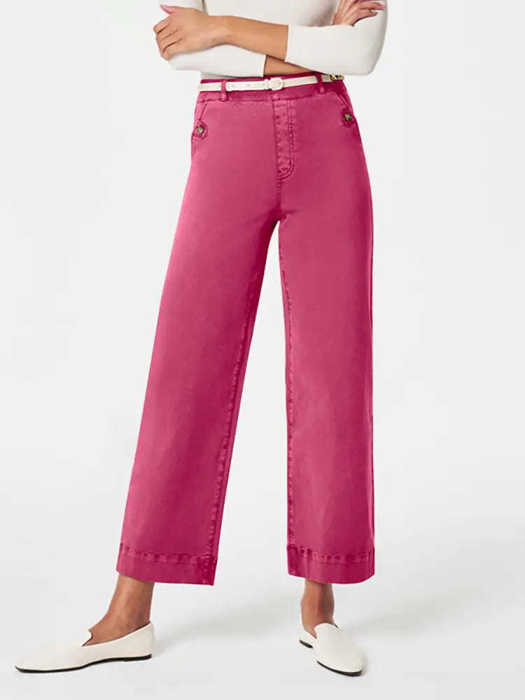 Stretch Wide-Leg Denim-Massicos