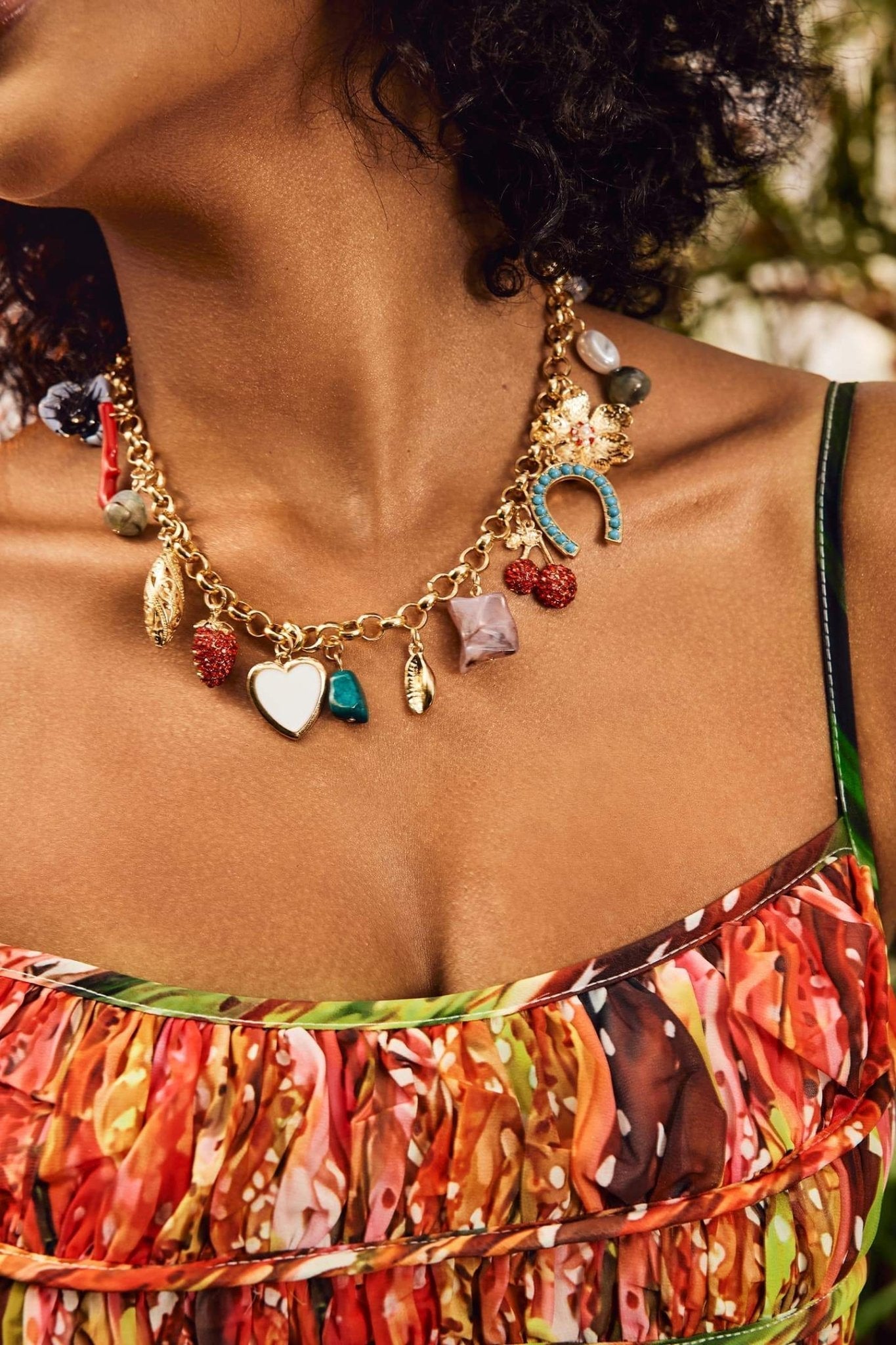 Crystal Multi Pendants Necklace-ROVOLE