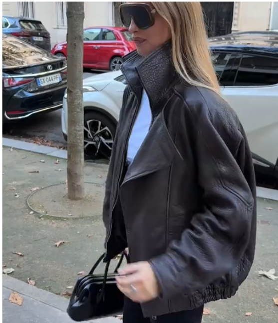 FAUX LEATHER JACKET-Massicos