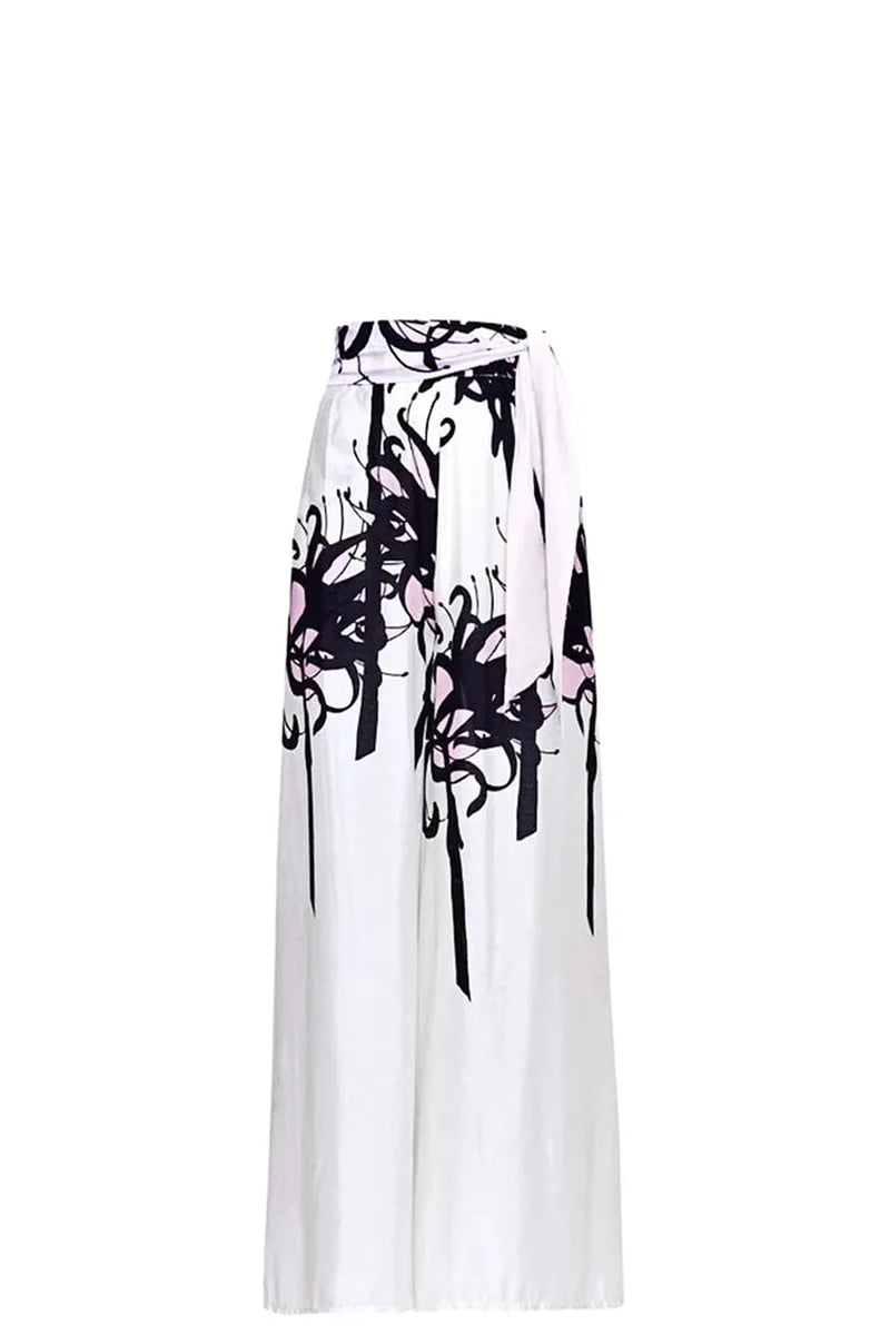 Chinese Ink Print One Piece Swimsuit Set-ROVOLE