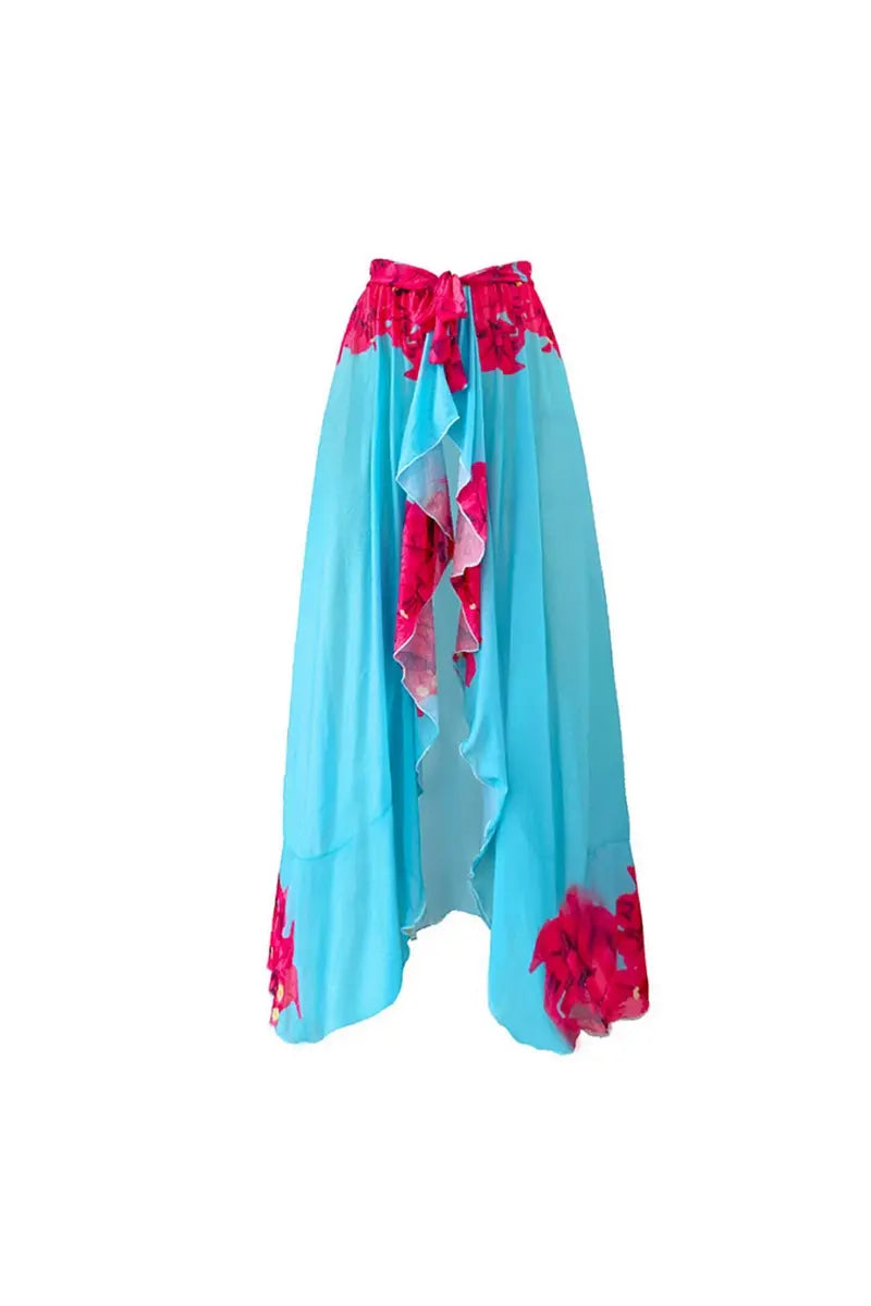 Floral Ruffle One Piece Swimwear Set-ROVOLE